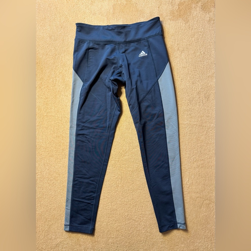 Adidas Climawarm Women's Navy and Gray Leggings